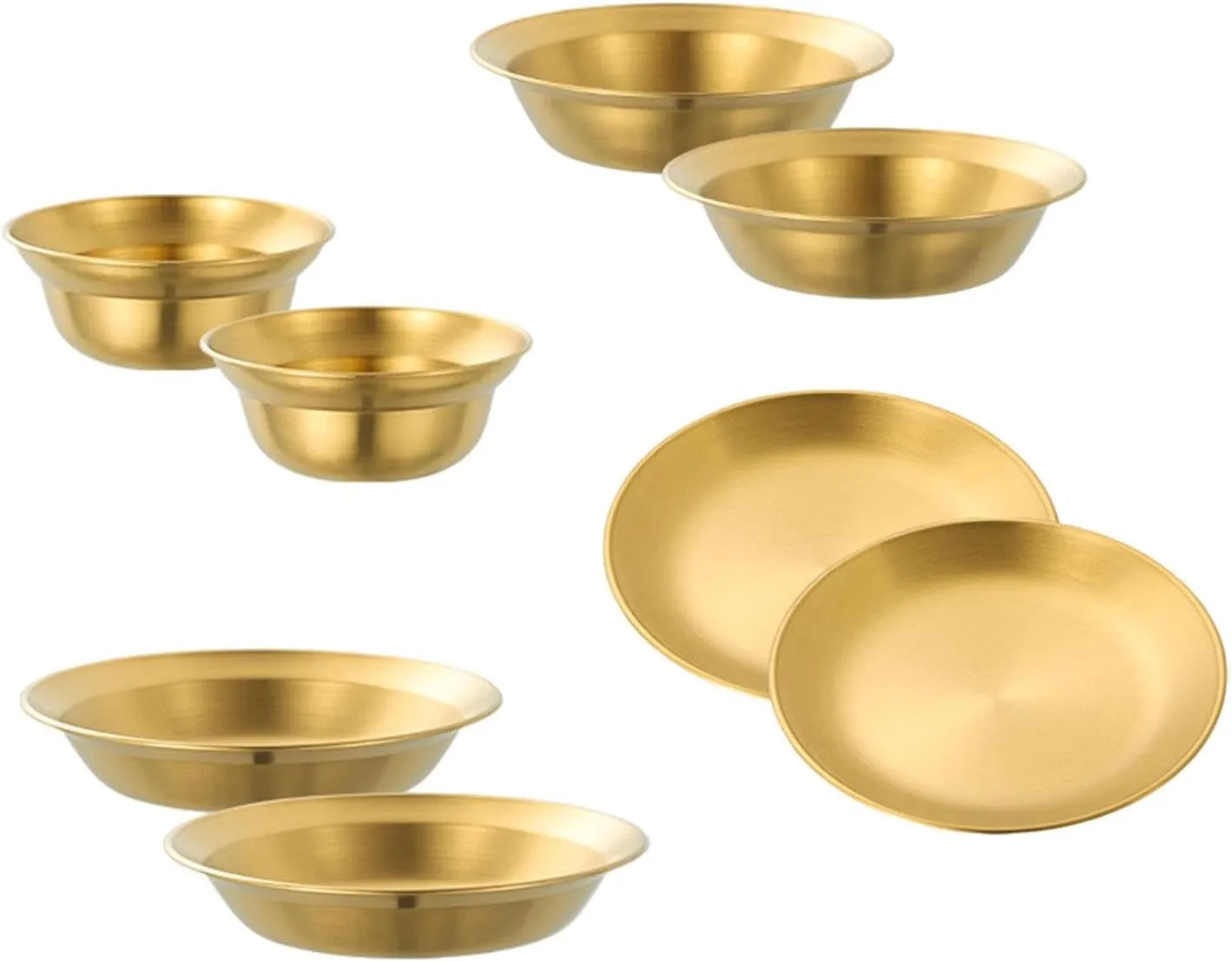Stainless Steel Plates and Bowls, Camping Utensils, Dinner Dishes, Outdoor Tableware Dinnerware Set for Barbecue RV Apartment