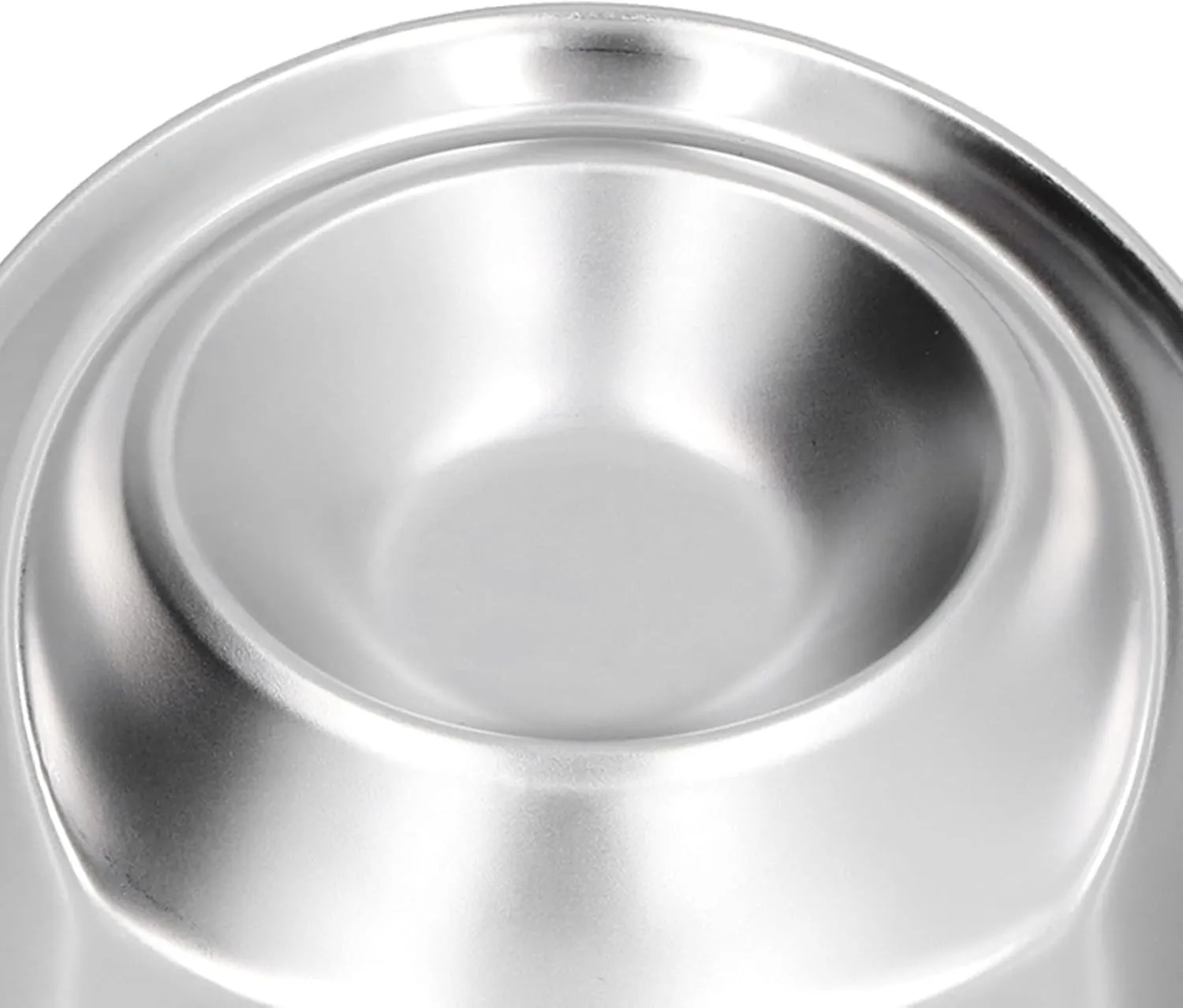 Stainless Steel Snack Plate Easy to Oval Divided Dish for Home Outdoor Camping (L)