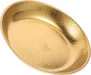 Stainless Steel Vintage Dinner Plate Korean Style Metal Snack Dish Resistant for Camping Bbq and Picnics Easy to Stack and Wash present Option