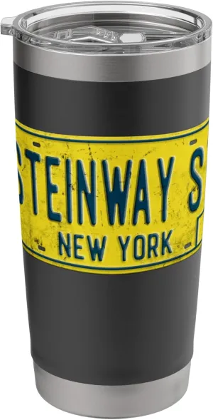 Steinway Street Astoria Queens NY New York Home Retro Stainless Steel Insulated Tumbler