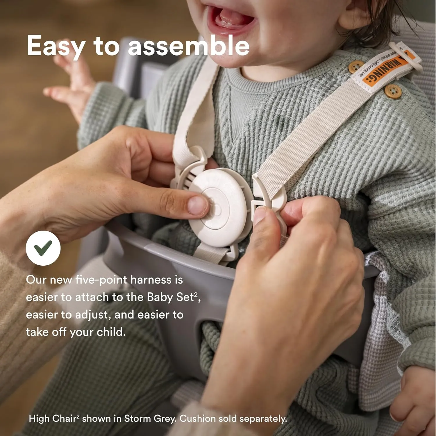 Stokke Tripp Trapp High Chair 2, Terracotta - Includes Chair   Baby Set with Removable Harness for Children 6-36 Months - Adjustable, Ergonomic & Easy to Clean