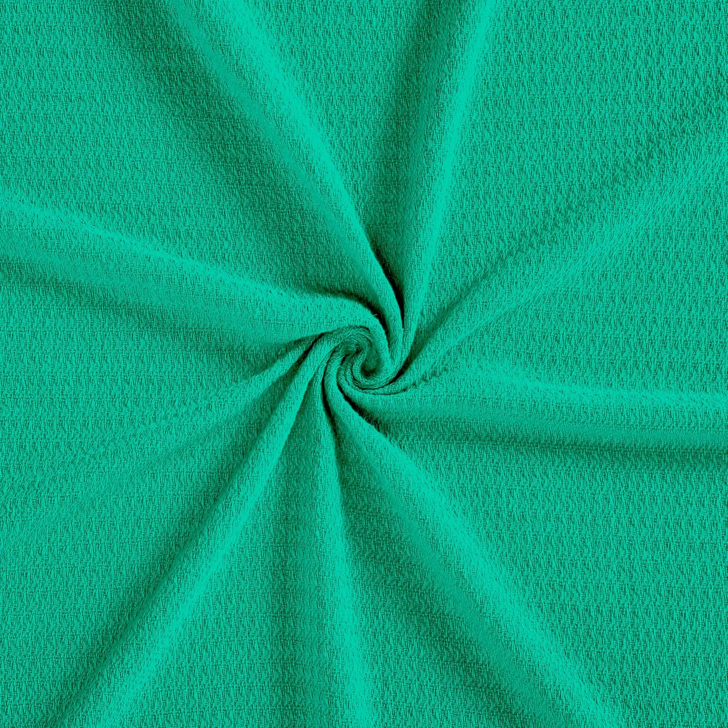 Superior Waffle Weave Cotton Blanket, for Picnic, Beach, Traveling or Camping, Comfy Blanket, Bedroom Decor, Essentials, Cover for Bed, Couch, Lounging, Honeycomb Knit, Twin, Gumdrop Green