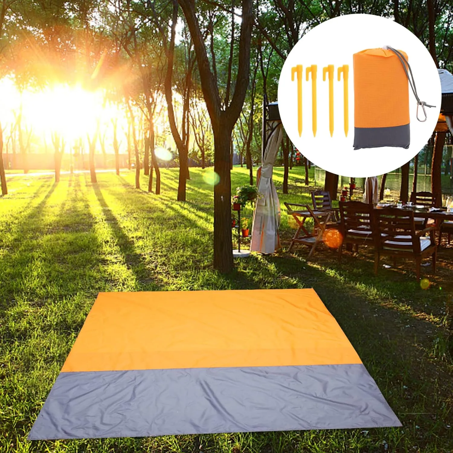 SUPVOX 1pc Outdoor Picnic Blanket Lightweight Beach Mat for Camping Hiking and Beach Use Durable Easy to Clean Multi-Scene Versatile Ground Mat
