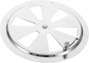 SUPVOX Stainless Steel Louver Vent Cover with Side Knob for Use Durable Ventilation Plate for Yachts and Rvs Elegant Mirror Finish Efficient Airflow Control Grade Hardware