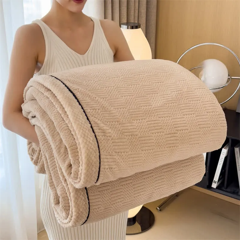 Taavita Fluffy Reversible Fleece Warm Blanket