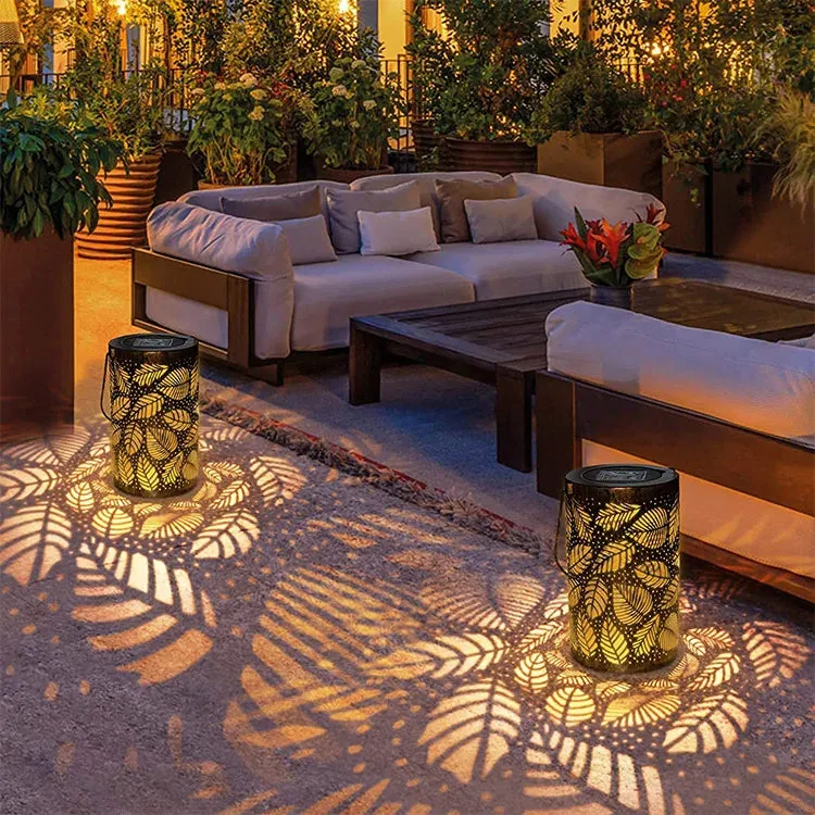 TAAVITA LANTERN - Illuminated Leaf Garden Lantern for Romantic Lighting