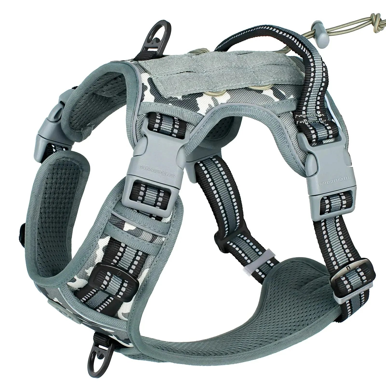 Tactical Dog Harness - No Pull Adjustable and Reflective