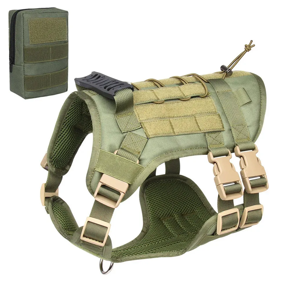 Tactical Dog Harness Vest for Training & Walking, Medium & Large Dogs