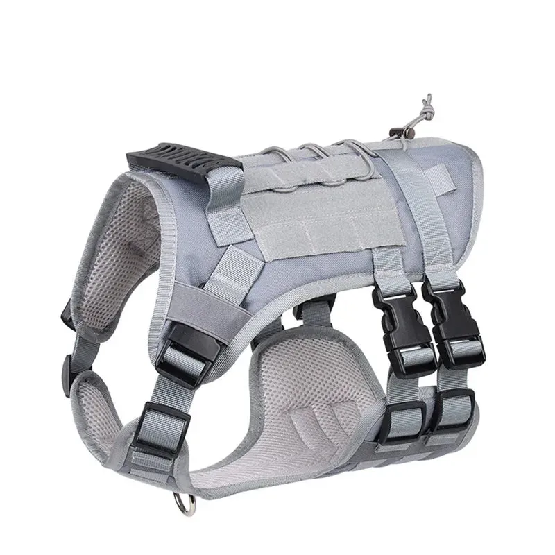 Tactical Dog Harness Vest for Training & Walking, Medium & Large Dogs
