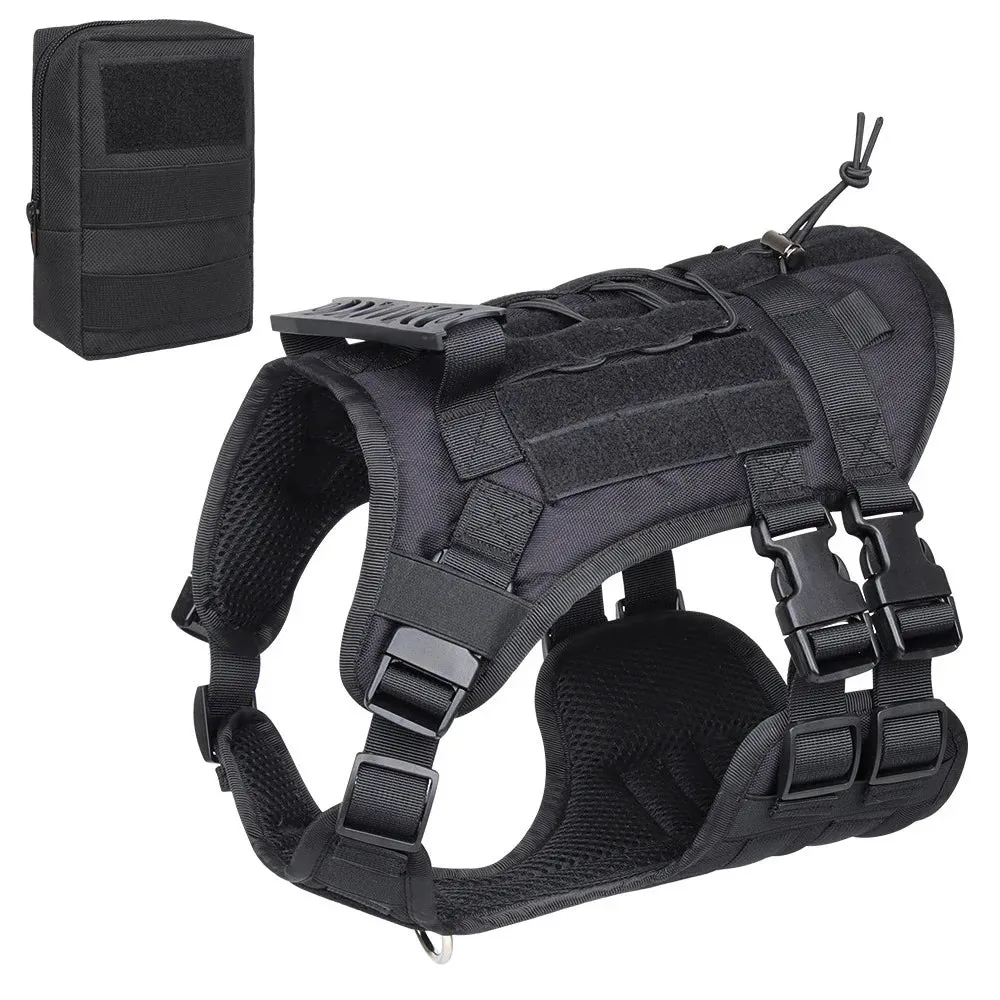 Tactical Dog Harness Vest for Training & Walking, Medium & Large Dogs