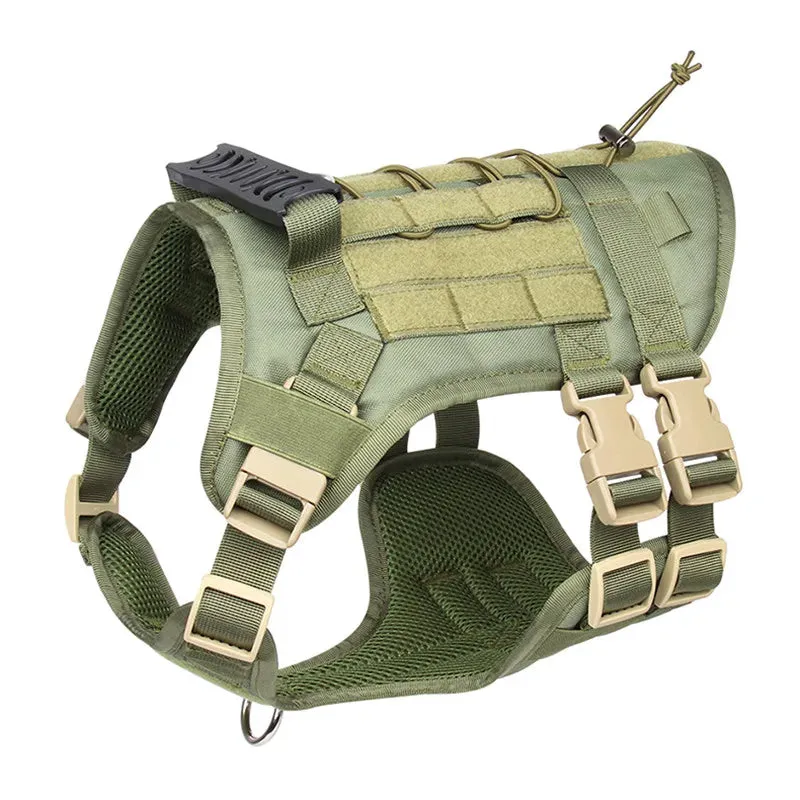 Tactical Dog Harness Vest for Training & Walking, Medium & Large Dogs