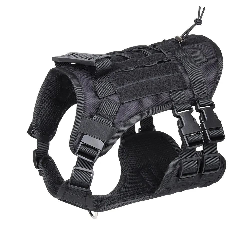 Tactical Dog Harness Vest for Training & Walking, Medium & Large Dogs