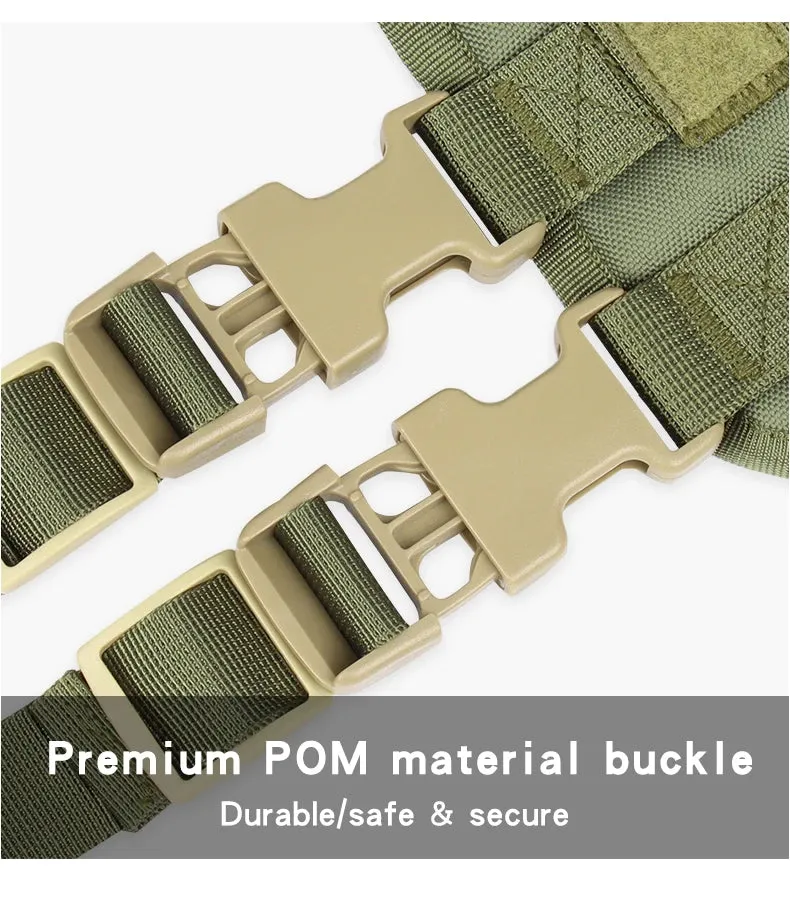 Tactical Dog Harness Vest for Training & Walking, Medium & Large Dogs
