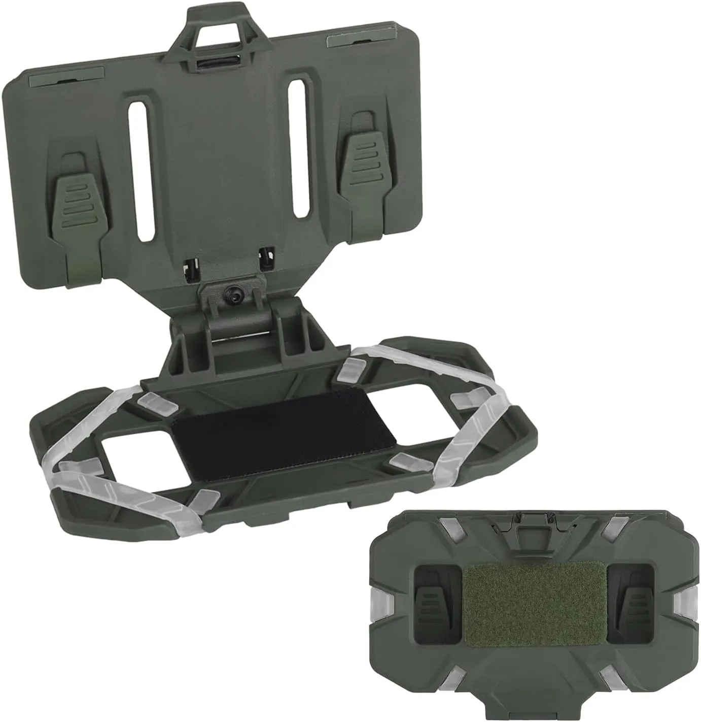 Tactical Plate Carrier Vest Attachments Universal Phone Chest Mount for Screen Size 4.7"-6.7" Molle Foldable Navigation Phone Holder Board