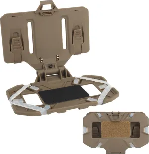 Tactical Plate Carrier Vest Attachments Universal Phone Chest Mount for Screen Size 4.7"-6.7" Molle Foldable Navigation Phone Holder Board