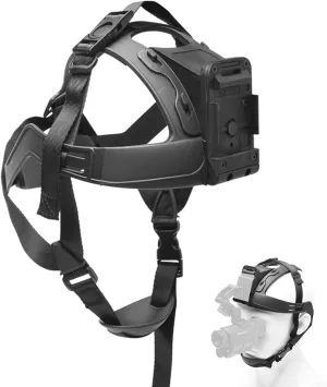 Tactical Soft Helmets, Heavy Duty Night Vision Head Strap Adjustable NVG Mount Cap Headband for Night Vision Goggles & Action Camera, Head Harness Compatible with NVG10/NVG30/G1/PVS 14