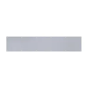 Tell Manufacturing DT100055 Kick Plate, Satin Stainless Steel, 6" x 30"