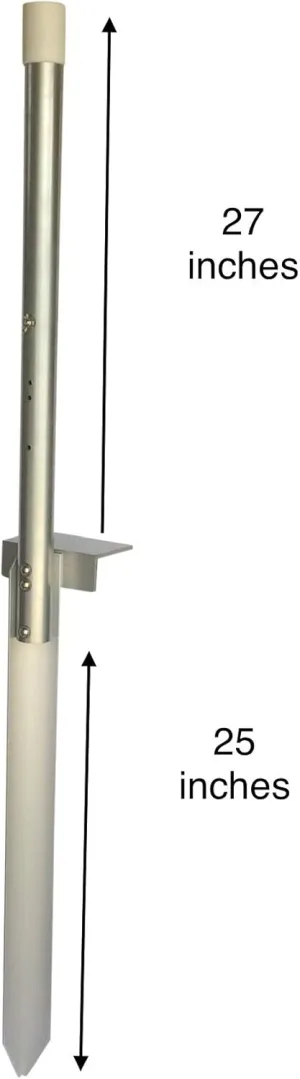 The Beast Sand Spike Rod Holder / 57 inches/Aluminum/Stainless Steel Hardware