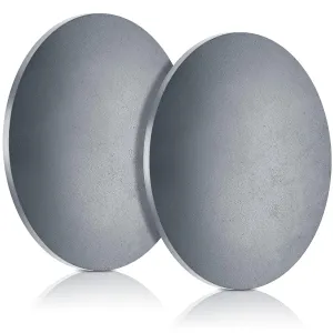 Therwen 2 Pack Hot Rolled Steel Plate 1/4" x 12" Diameter Circle 12 Inch Round Metal Plate for Machining Rolling