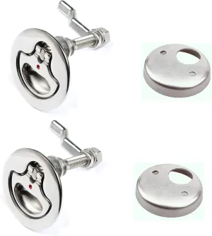 Thorn Boat Cam Latch Stainless Steel Marine Hatch Pull with Back Plate