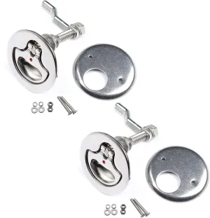 Thorn Boat Cam Latch Stainless Steel Marine Hatch Pull with Back Plate
