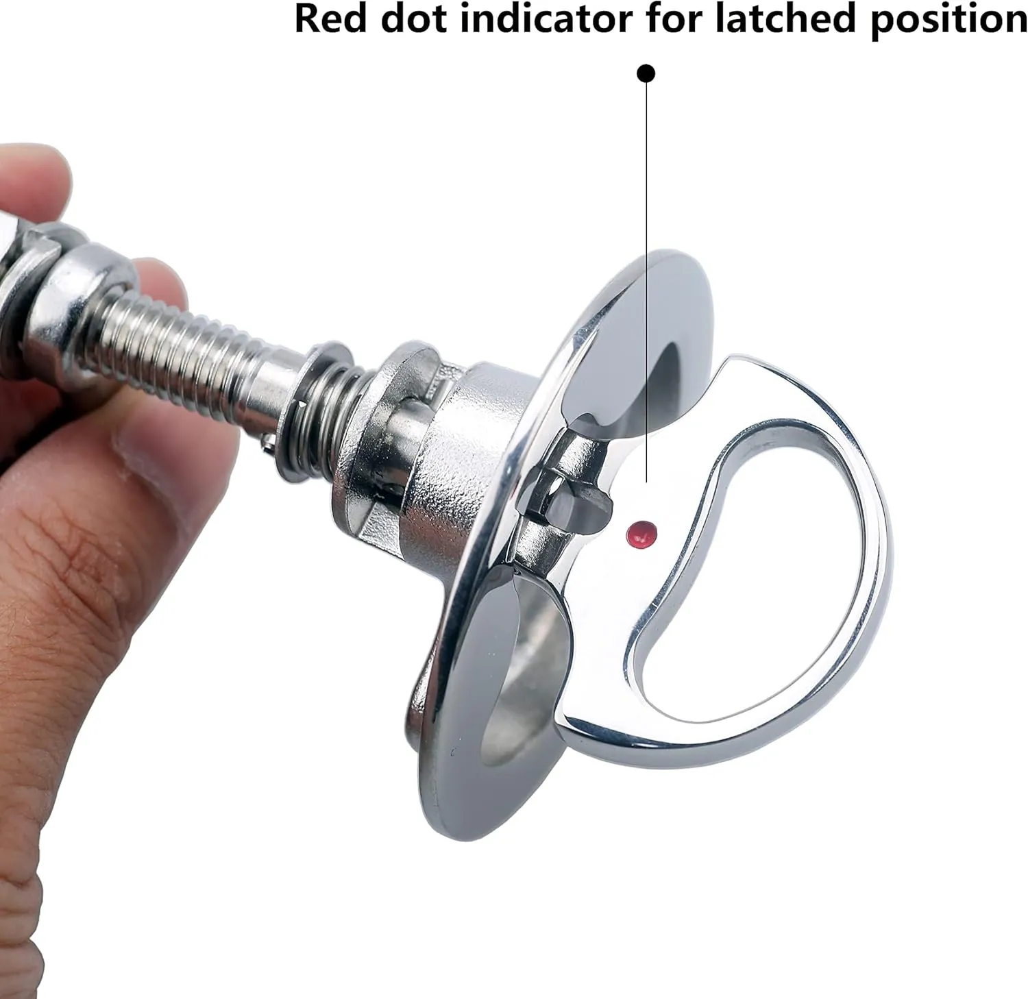 Thorn Boat Cam Latch Stainless Steel Marine Hatch Pull with Back Plate