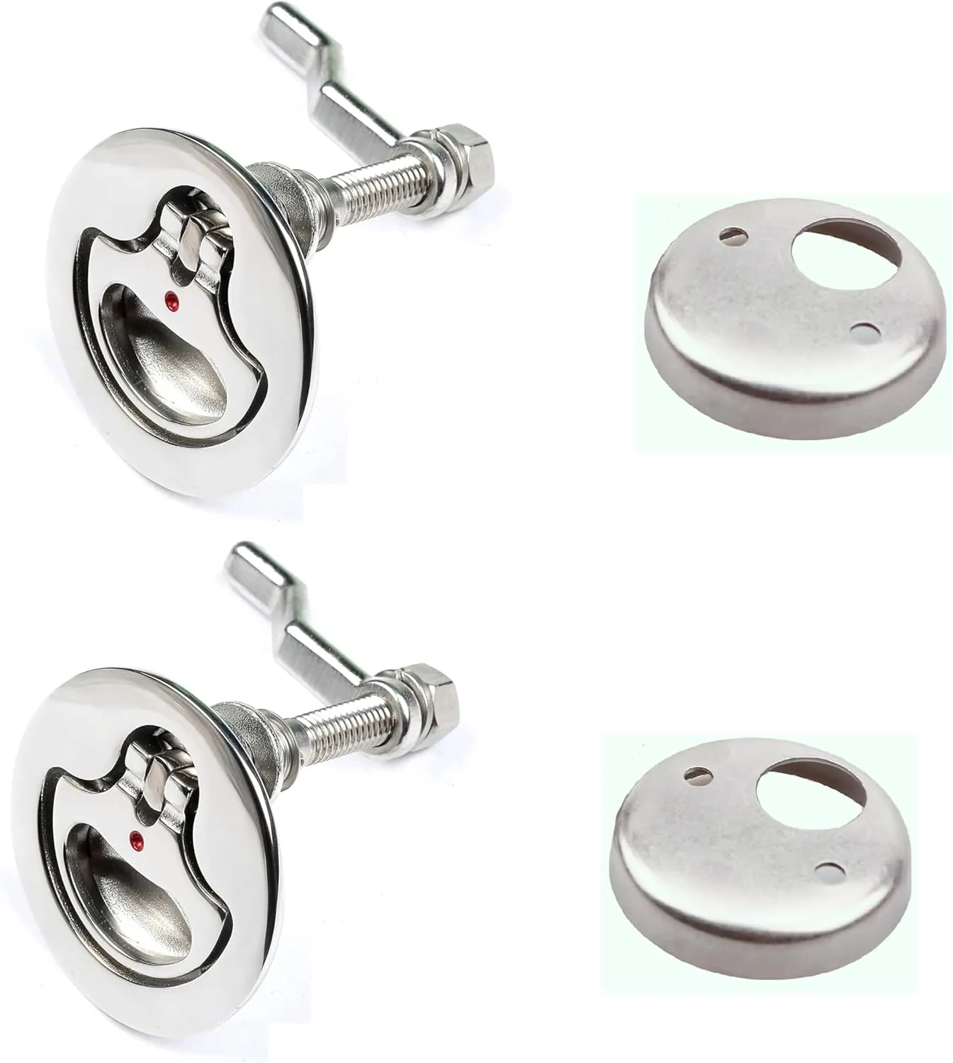 Thorn Boat Cam Latch Stainless Steel Marine Hatch Pull with Back Plate