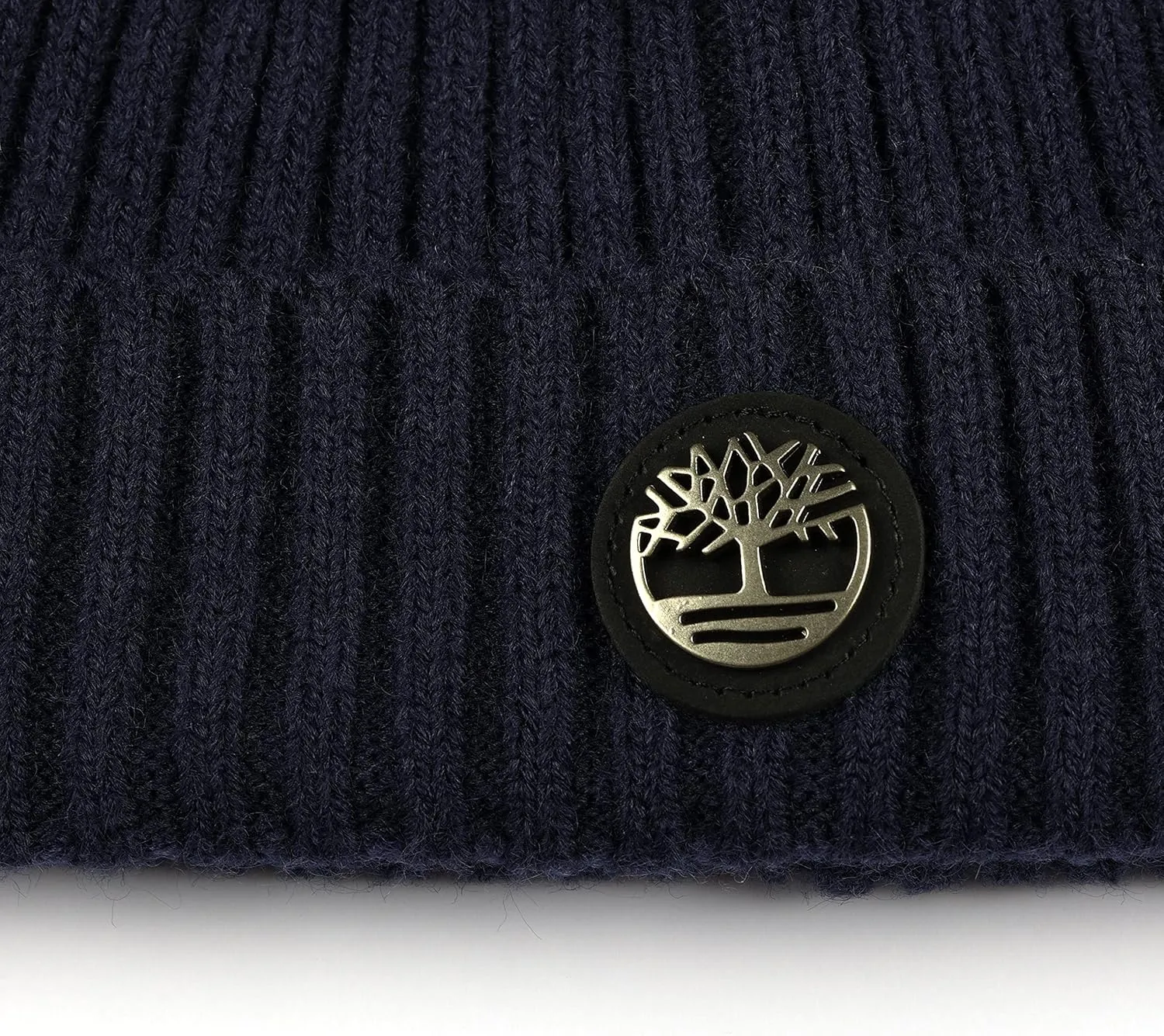 Timberland Men's Ribbed Watch Cap with Logo Plate