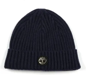 Timberland Men's Ribbed Watch Cap with Logo Plate