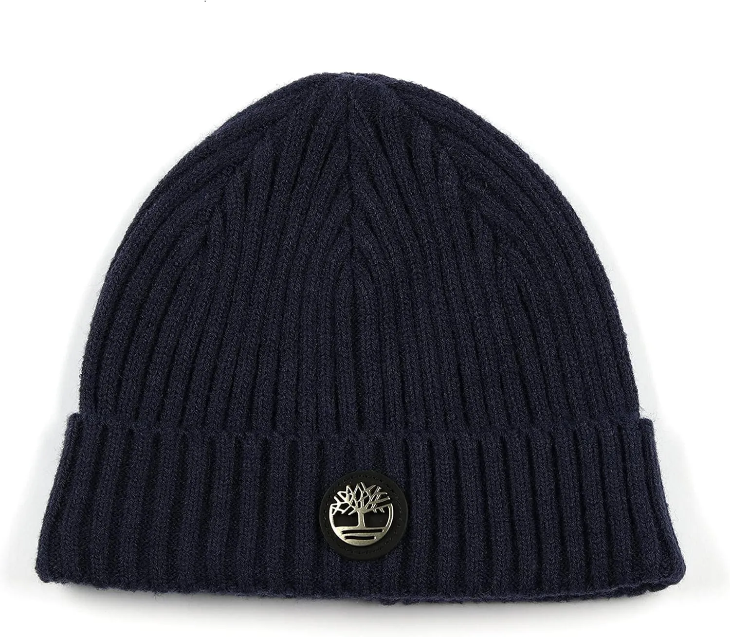 Timberland Men's Ribbed Watch Cap with Logo Plate