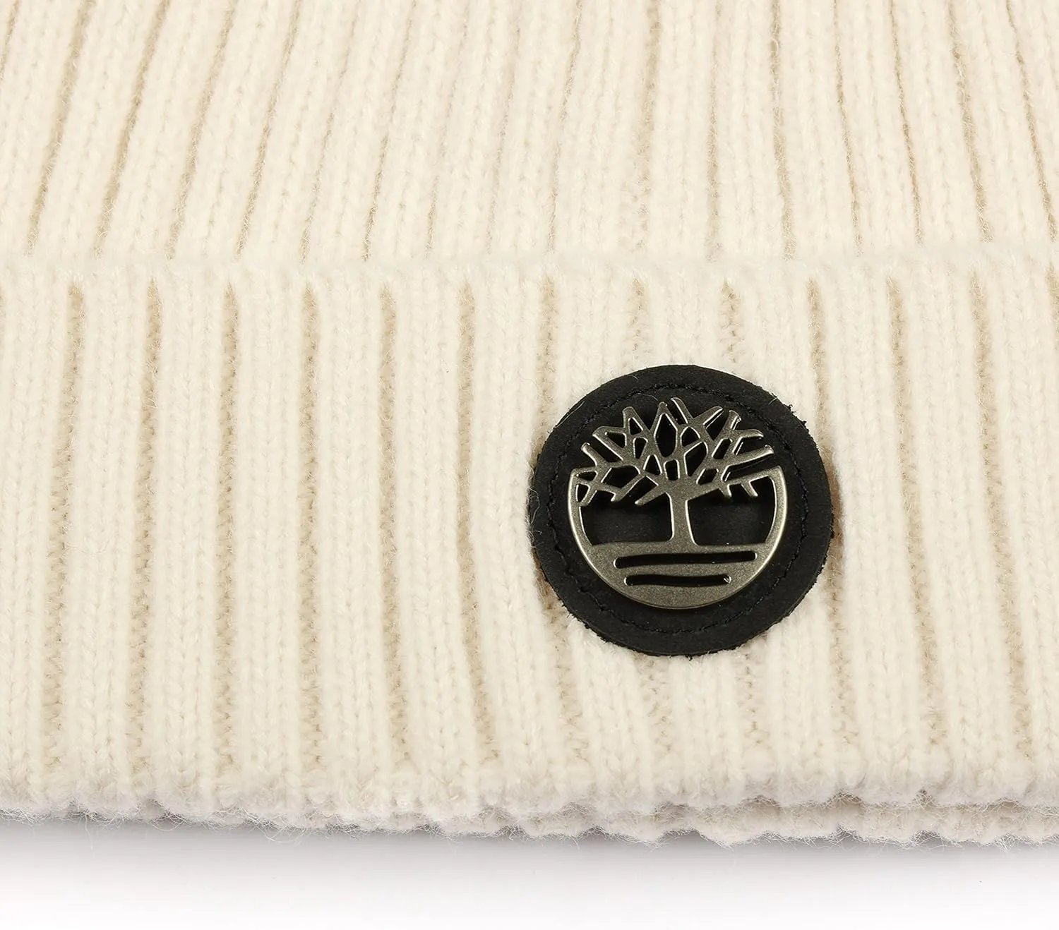 Timberland Men's Ribbed Watch Cap with Logo Plate