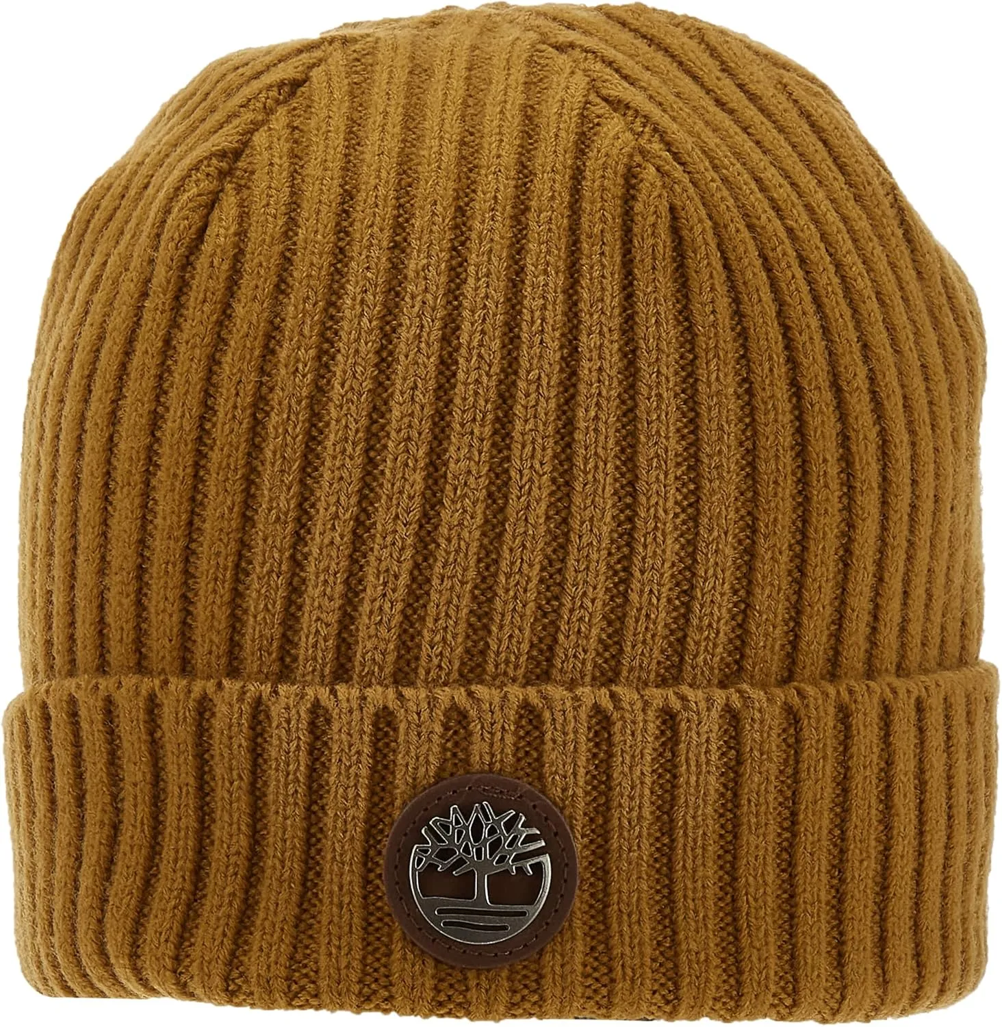 Timberland Men's Ribbed Watch Cap with Logo Plate