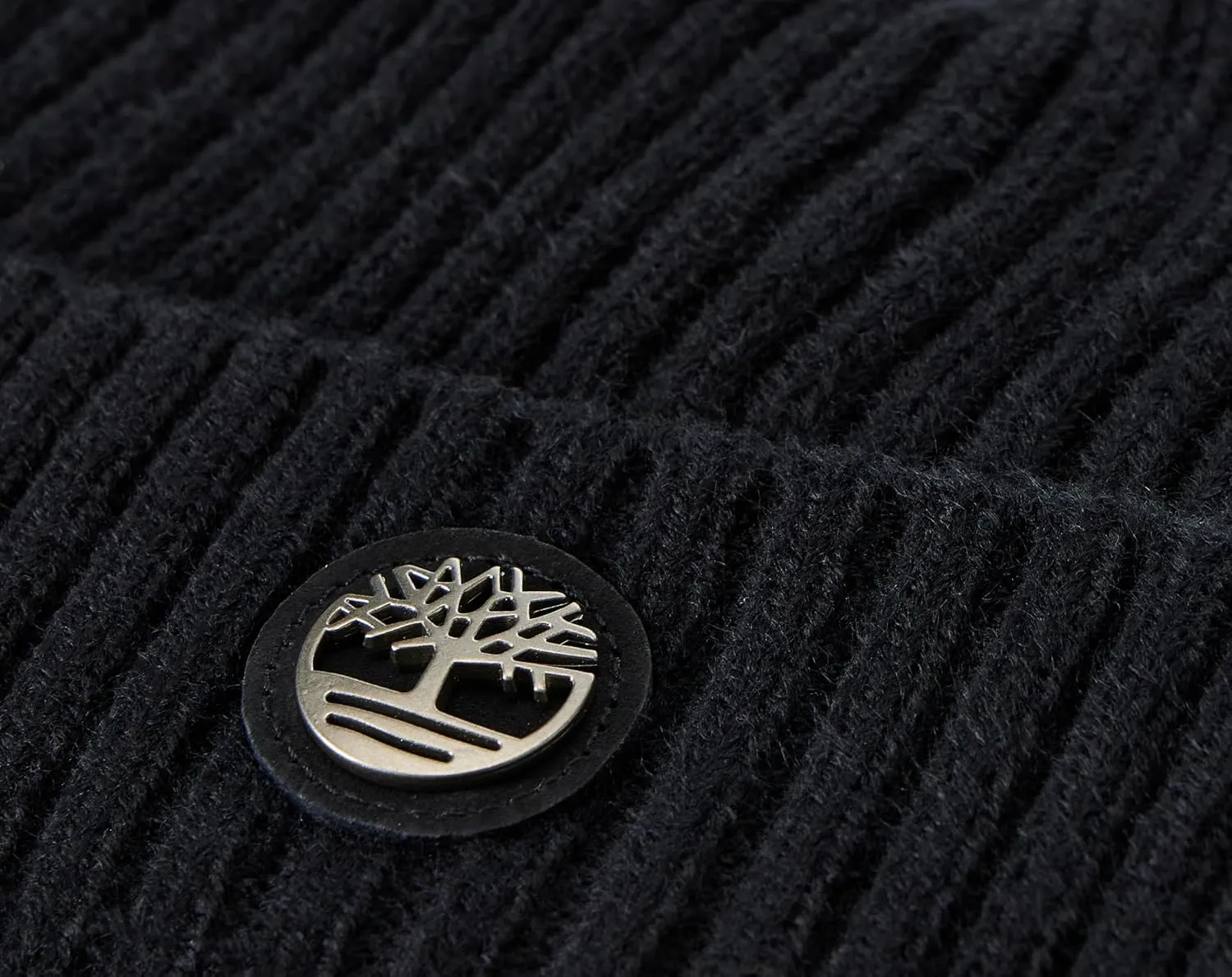 Timberland Men's Ribbed Watch Cap with Logo Plate