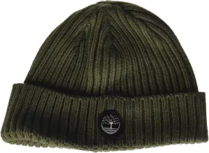 Timberland Men's Ribbed Watch Cap with Logo Plate