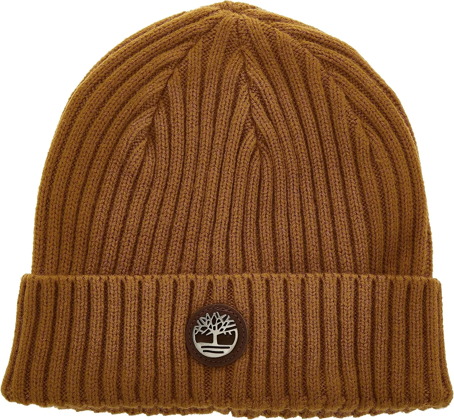 Timberland Men's Ribbed Watch Cap with Logo Plate
