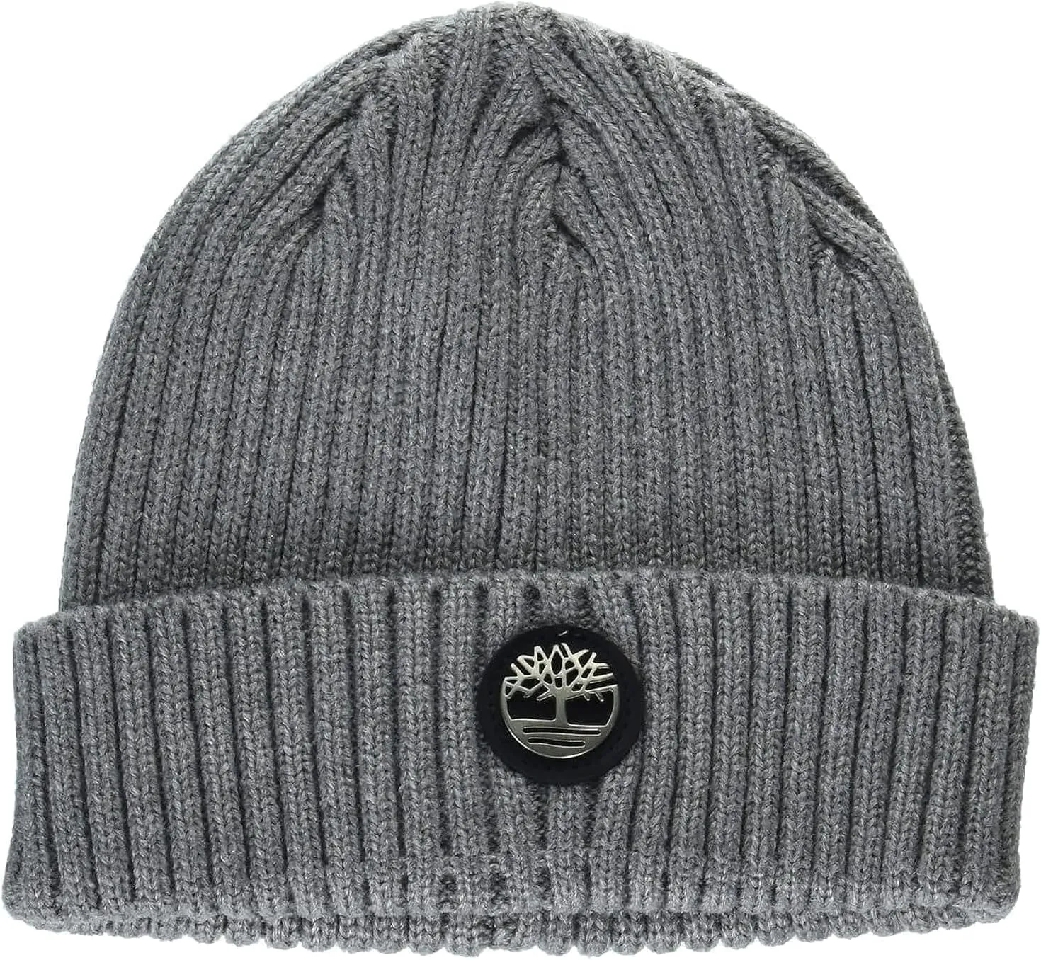 Timberland Men's Ribbed Watch Cap with Logo Plate