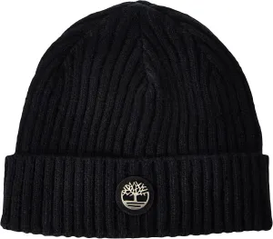 Timberland Men's Ribbed Watch Cap with Logo Plate