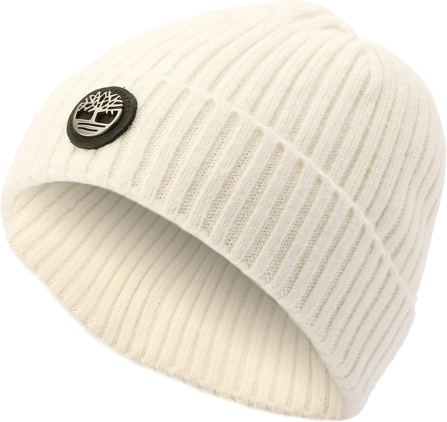 Timberland Men's Ribbed Watch Cap with Logo Plate
