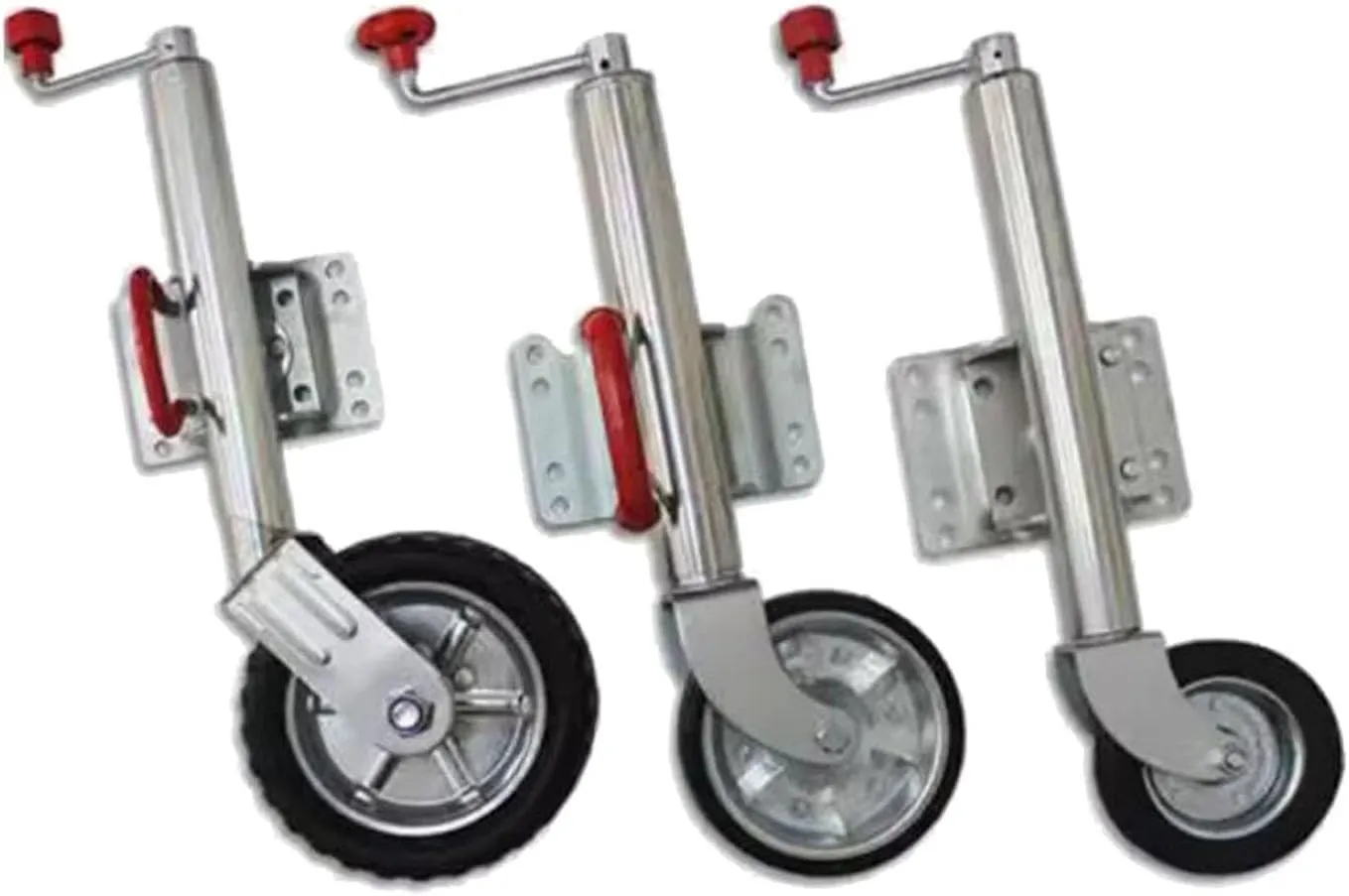Trailer Jack Wheel - Heavy Duty Marine Swivel Trailer Jack, Support Folding Jockey Wheel, Bolt-On Swivel Tongue Jack, 900kg Load Capacity, 25cm Stroke, For Boat Caravan Caravan Motorhome(6in wheel(120