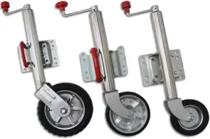 Trailer Jack Wheel - Heavy Duty Marine Swivel Trailer Jack, Support Folding Jockey Wheel, Bolt-On Swivel Tongue Jack, 900kg Load Capacity, 25cm Stroke, For Boat Caravan Caravan Motorhome(6in wheel(120