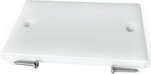 Transom Transducer Boat Mounting Board Plate 4.5" *8" PVC Stainless Screws-White