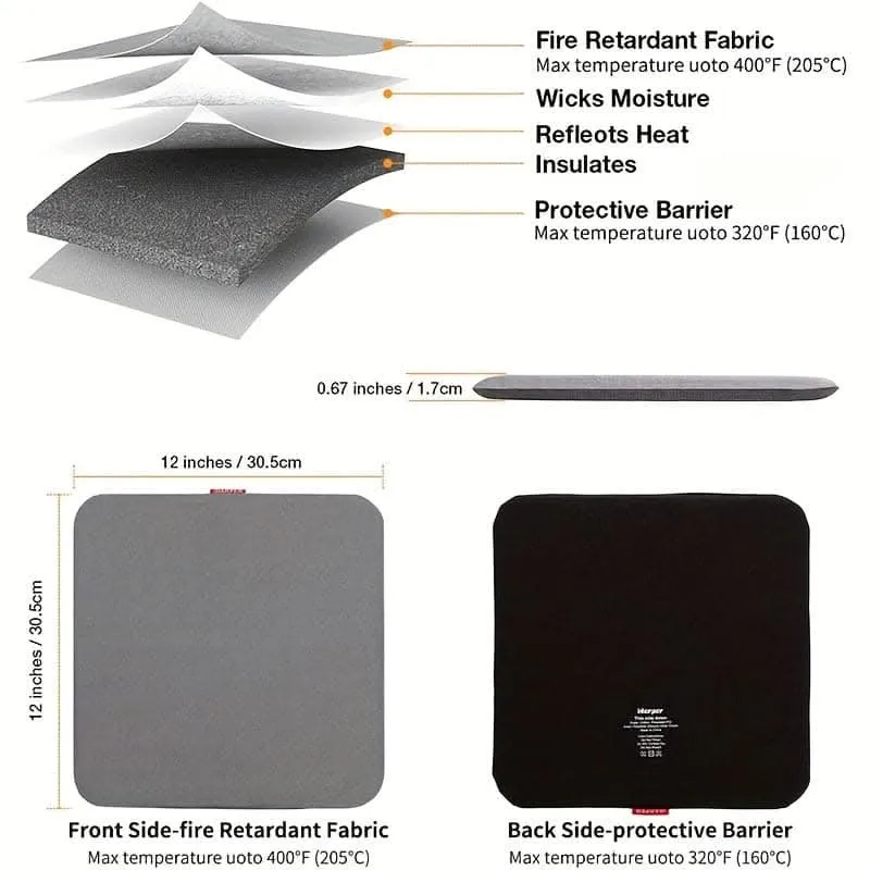 Travel Ironing Pad - Heat Insulation & Foldable Electric Iron Board