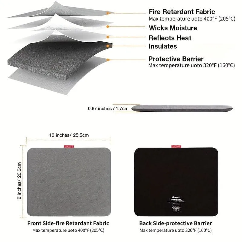 Travel Ironing Pad - Heat Insulation & Foldable Electric Iron Board