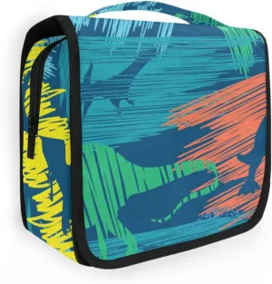 Travel Toiletry Bag Cosmetic Bag Xmas Pink Falmingo Bright Dino Grunge Style Portable Hanging Cosmetic Case Traveling With Leakproof Compartment Makeup Toiletries Cosmetic Organizer for Men Wom