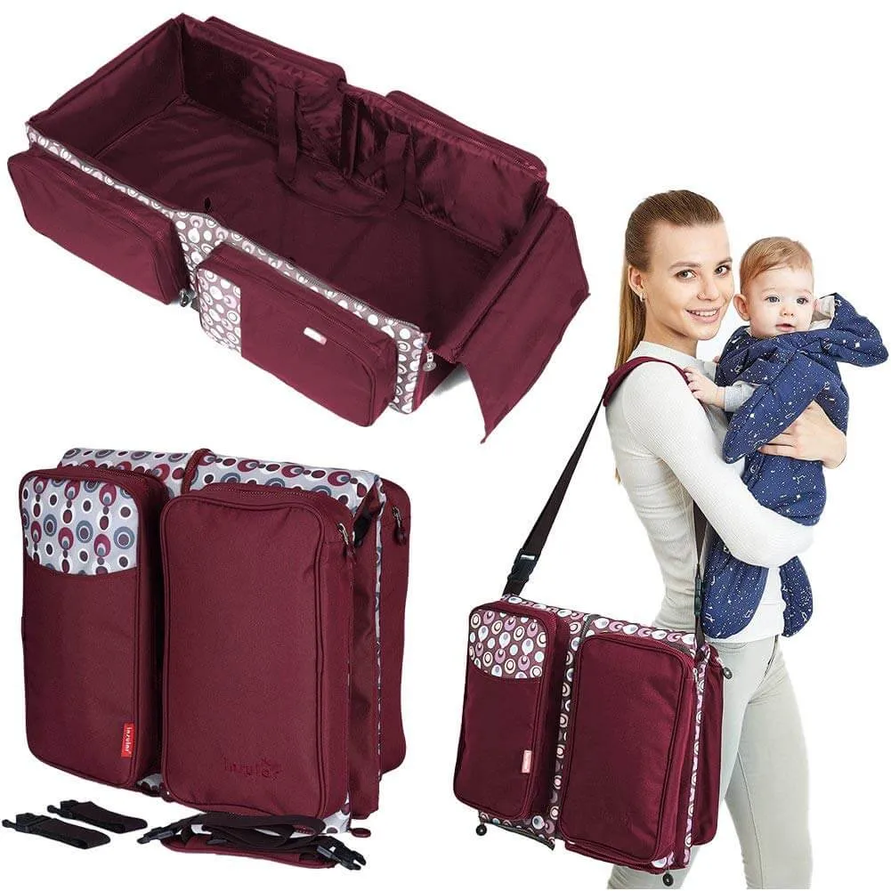 Universal Portable Baby Travel Bed & Diaper Storage Bag