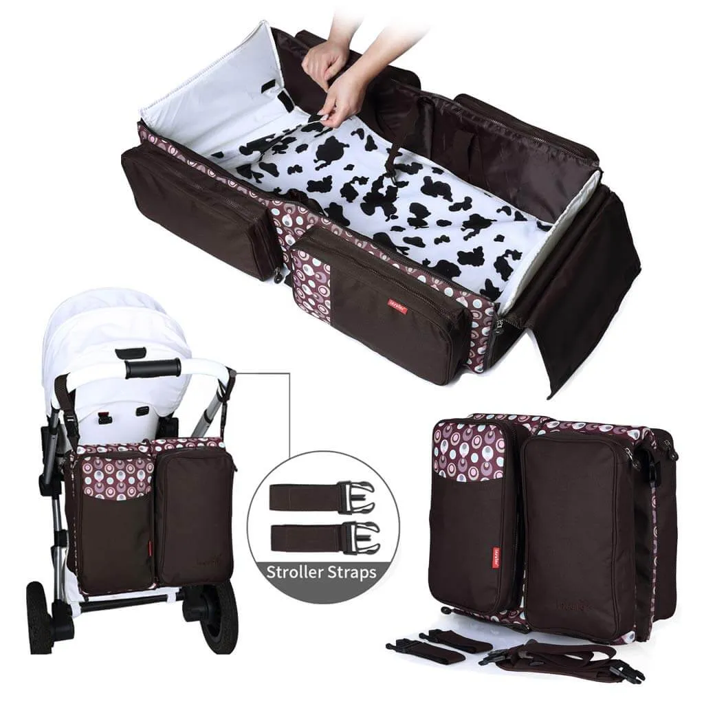 Universal Portable Baby Travel Bed & Diaper Storage Bag