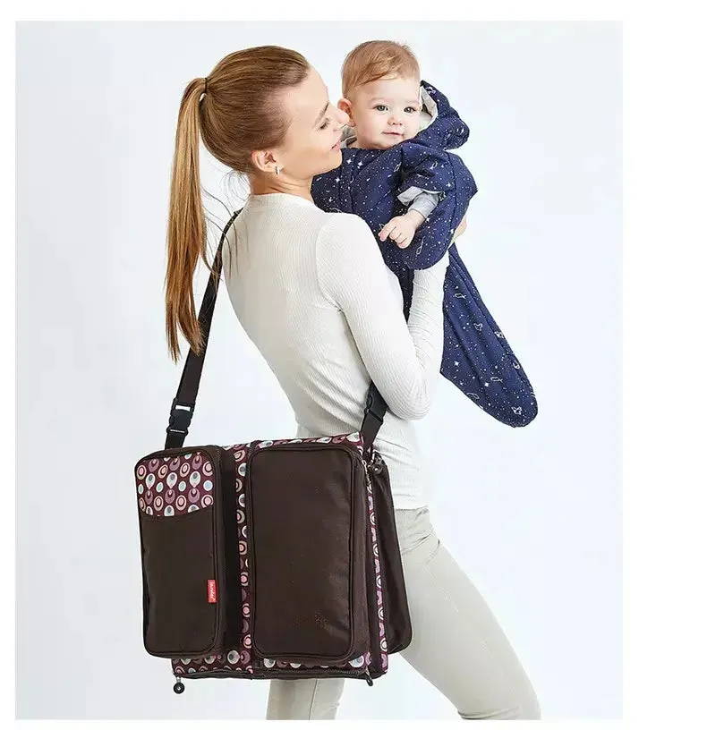 Universal Portable Baby Travel Bed & Diaper Storage Bag