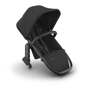 UPPAbaby RumbleSeat V3 Second Lower Seat - Compatible with Vista V2 and Vista V3 - All-Weather Seat   Magnetic Buckle – Adapters Included - Jake (Charcoal/Carbon Frame/Black Leather)
