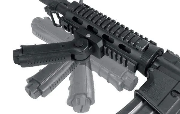 UTG Ambidextrous 5-position Foldable Foregrip, Black