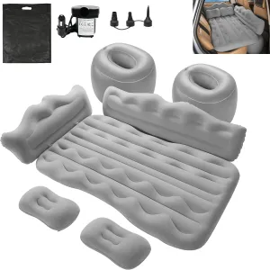 Vextone Inflatable Air Mattress Rear Back Seat Car Bed - PVC Thickened Travel Camping Air Mattress for SUV Cars, Gray Sleeping Car Mattress - Universal Fit, with Pillows, Piers, Repair Pad